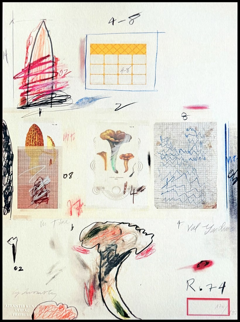 Numbered Cy Twombly Lithograph: Numbered Cy Twombly Lithograph A rare opportunity to own a piece of modern art history, this numbered Cy Twombly lithograph is one of only 180 hand-numbered copies signed on the plate. Printed in