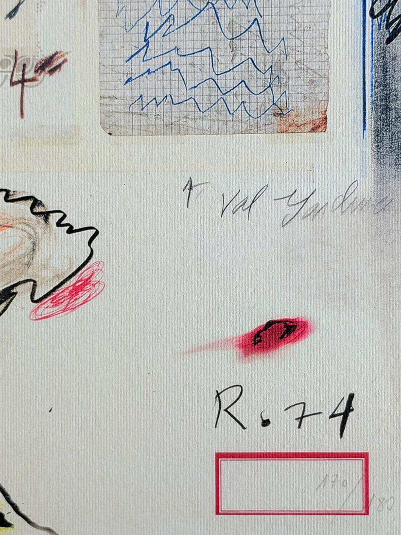 Numbered Cy Twombly Lithograph - 6