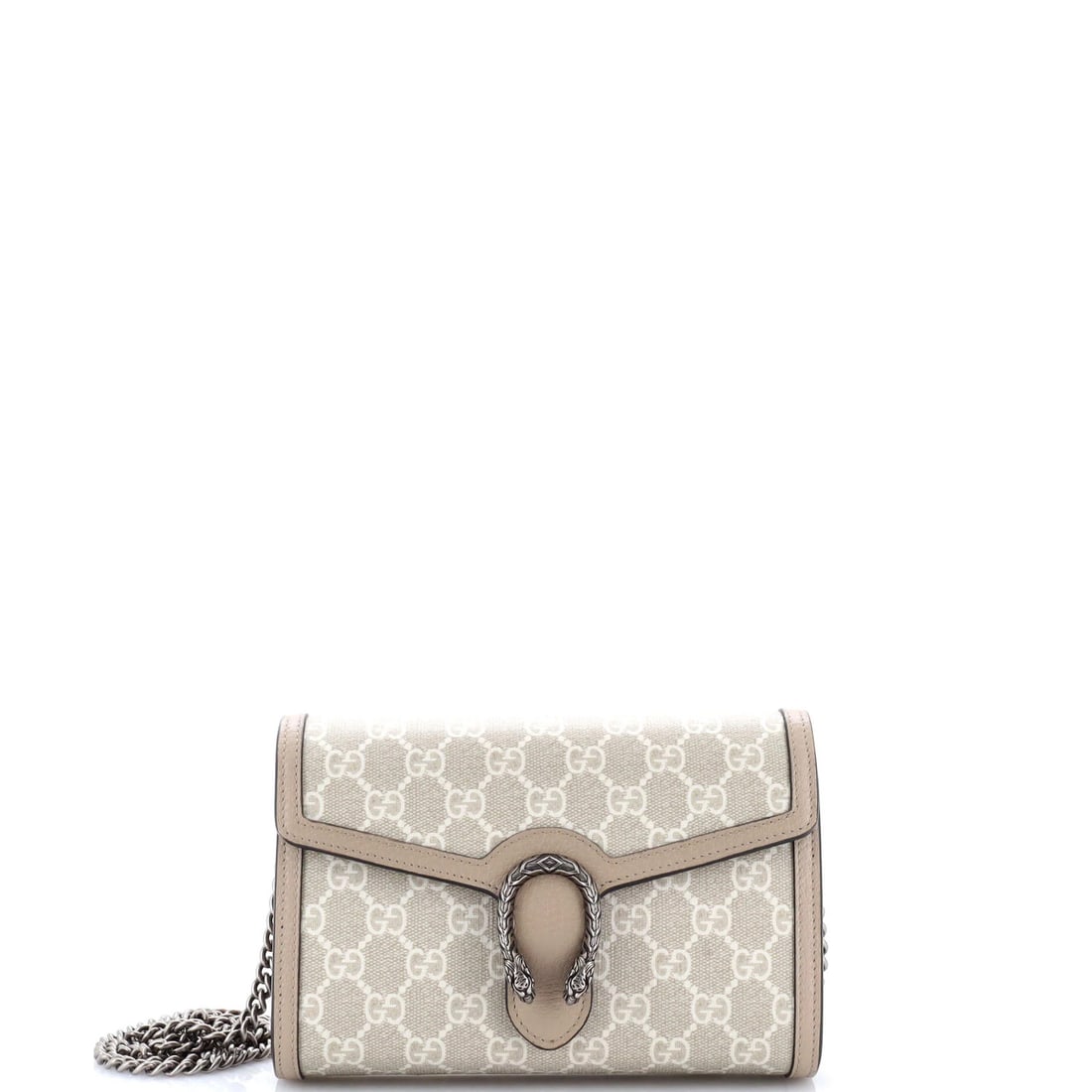 Gucci Dionysus Chain Wallet in Small GG Coated Canvas: Gucci Dionysus Chain Wallet in Small GG Coated Canvas The Gucci Dionysus Chain Wallet in Small GG Coated Canvas is a stylish and functional accessory that combines classic elegance with modern edge.