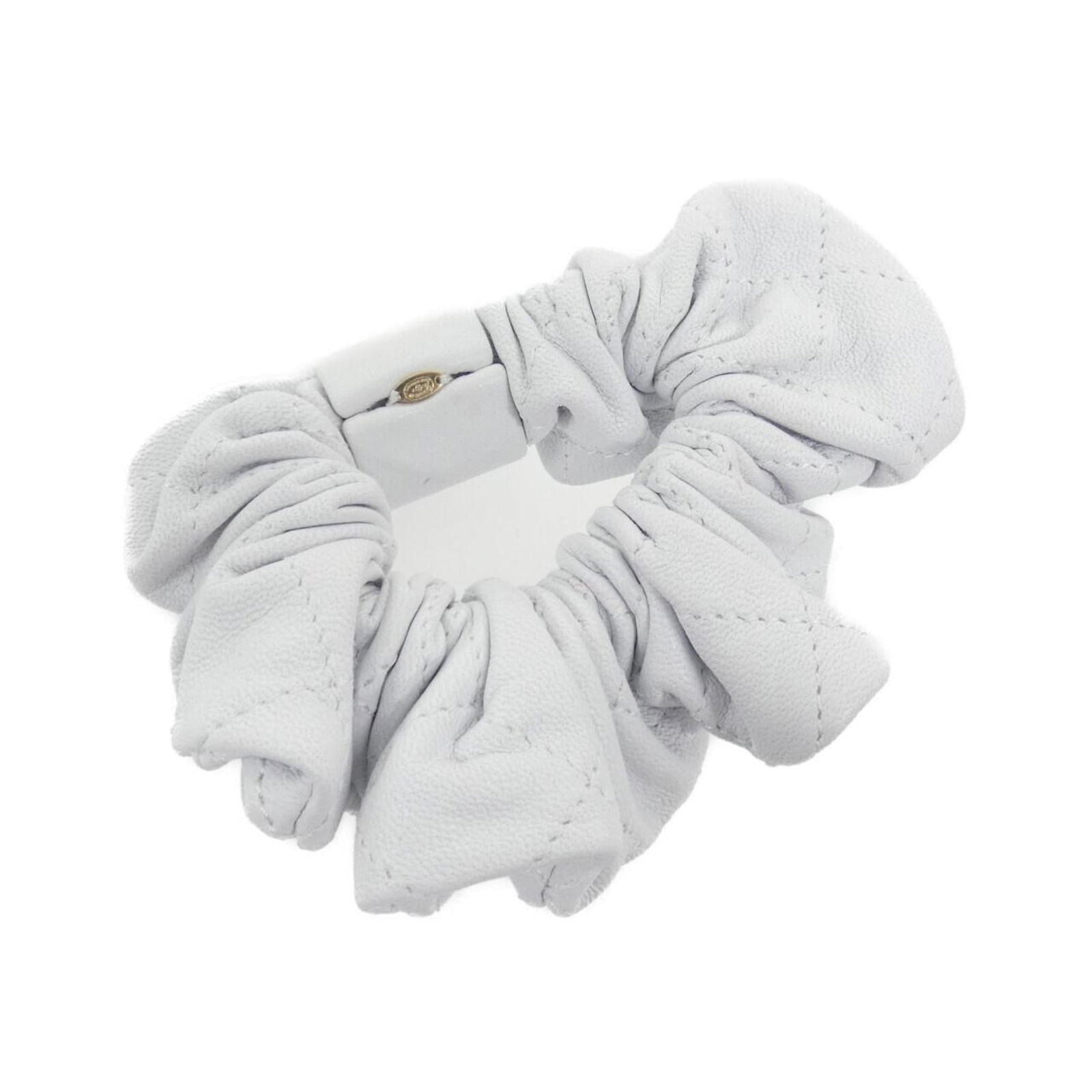 Leather Chanel Scrunchie - 3