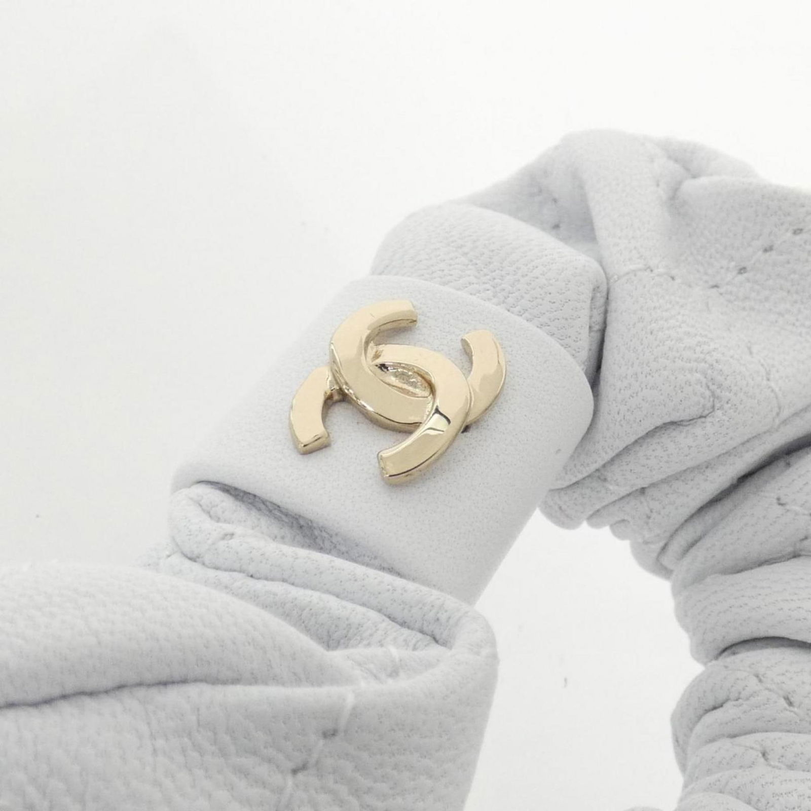 Leather Chanel Scrunchie - 4
