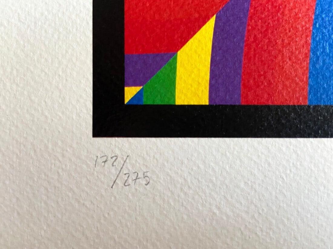 Numbered Sol Lewitt Lithograph Op - 4