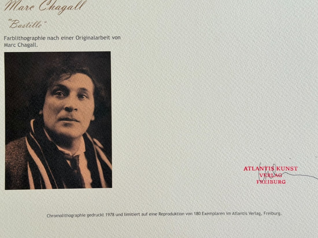 Marc Chagall Lithograph # (Numbered) - 10