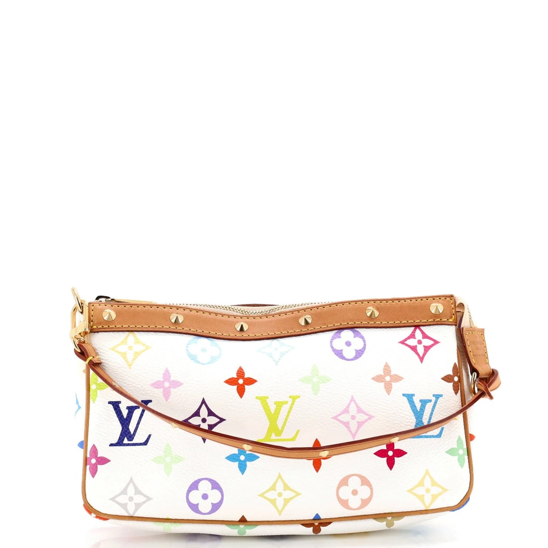 Multicolor Louis Vuitton Pochette Accessoires Monogram: Multicolor Louis Vuitton Pochette Accessoires Monogram The iconic Louis Vuitton Pochette Accessoires Monogram is a vibrant and stylish accessory that adds a pop of color to any outfit. With its