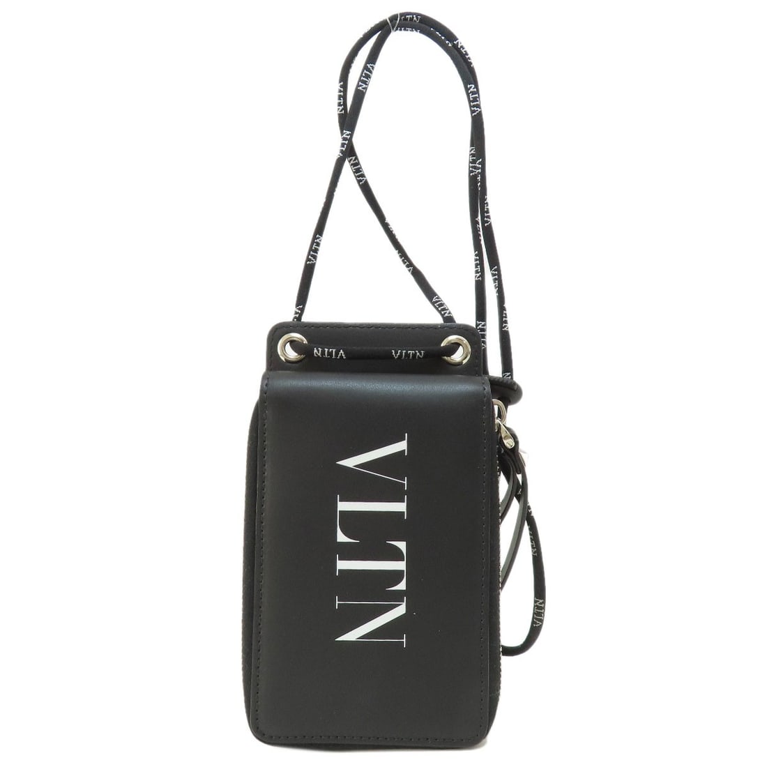 Valentino Garavani Logo Bifold Wallet with Coin Pocket Leather: Valentino Garavani Logo Bifold Wallet with Coin Pocket Leather Elevate your style with the iconic Valentino Garavani logo bifold wallet, crafted from rich black leather and boasting a sleek coin