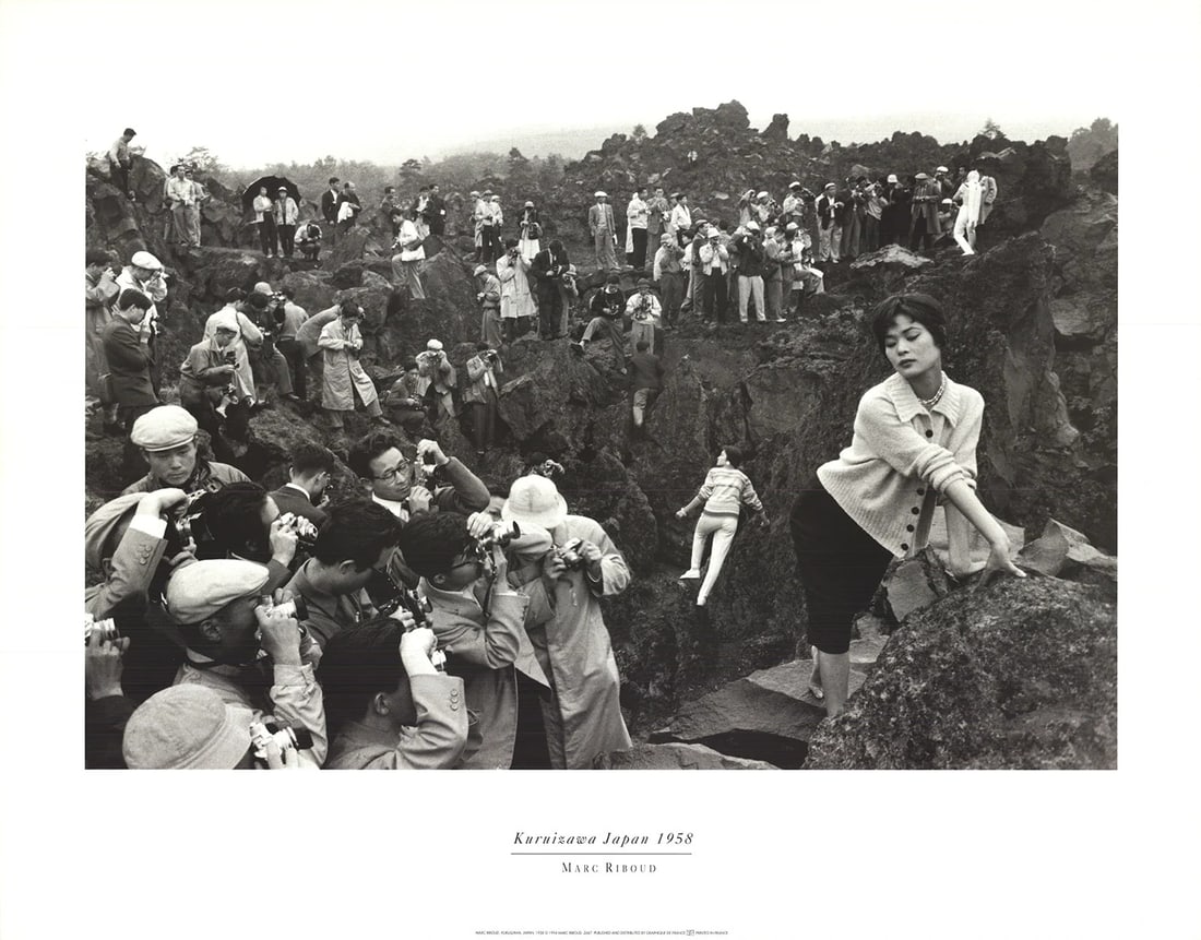 MARC RIBOUD Kuruizawa Japan 22" x 28" Offset Lithograph 1994: MARC RIBOUD Kuruizawa Japan 22" x 28" Offset Lithograph 1994 Experience the vibrant colors and dynamic energy of Marc Riboud's 1994 offset lithograph, Kuruizawa, Japan, measuring 22 x 28 inches. This