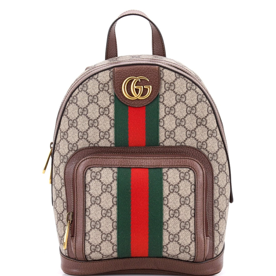 Gucci Ophidia Small Backpack - GG Coated Canvas & Leather: Gucci Ophidia Small Backpack - GG Coated Canvas & Leather Elevate your everyday with the Gucci Ophidia Small Backpack, boasting GG Coated Canvas and Leather in rich brown hues that exude effortless