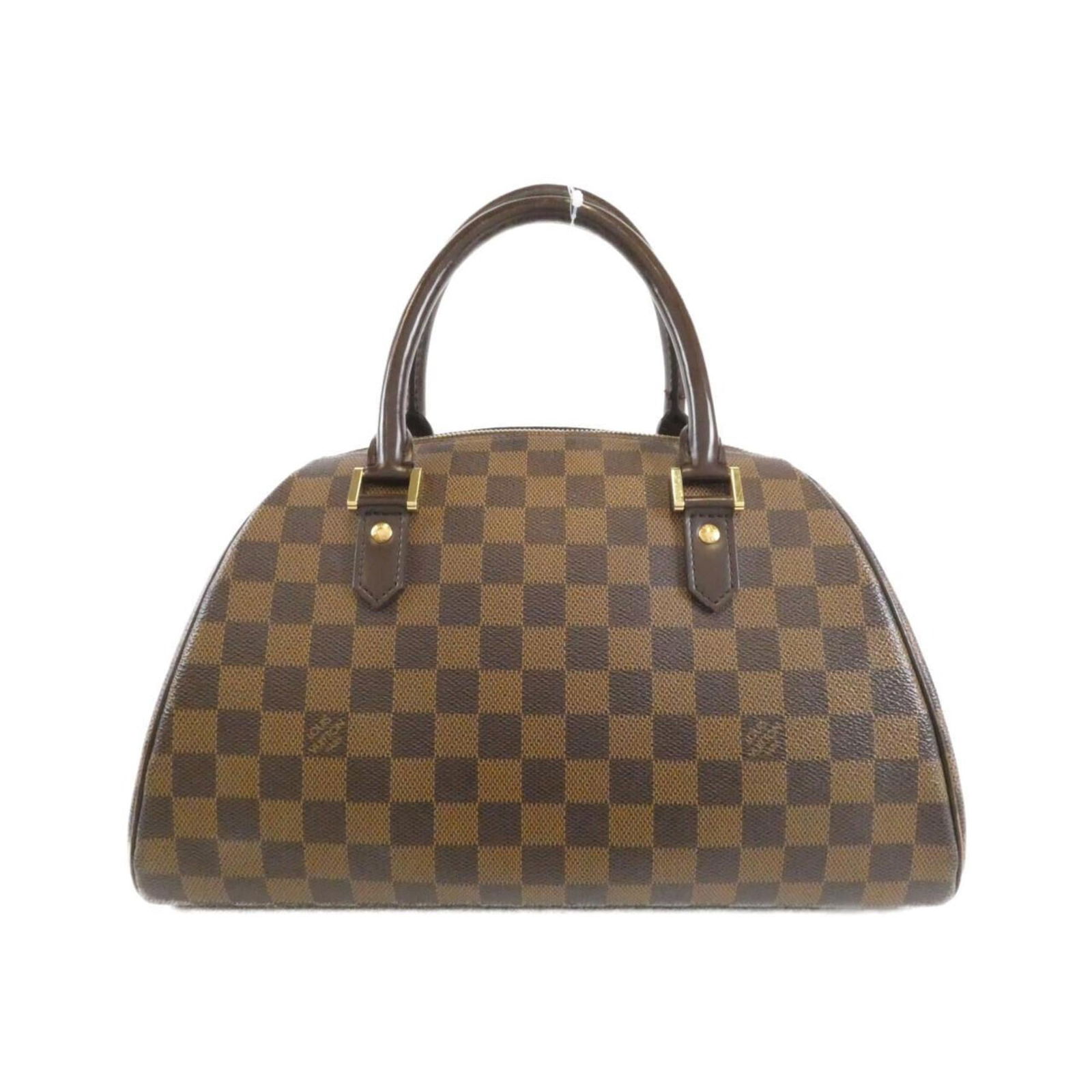 Louis Vuitton Coated Canvas Handbag: Louis Vuitton Coated Canvas Handbag A timeless Louis Vuitton classic, this coated canvas handbag boasts the iconic Ebene monogram pattern and sleek gold hardware, exuding effortless chic. With its