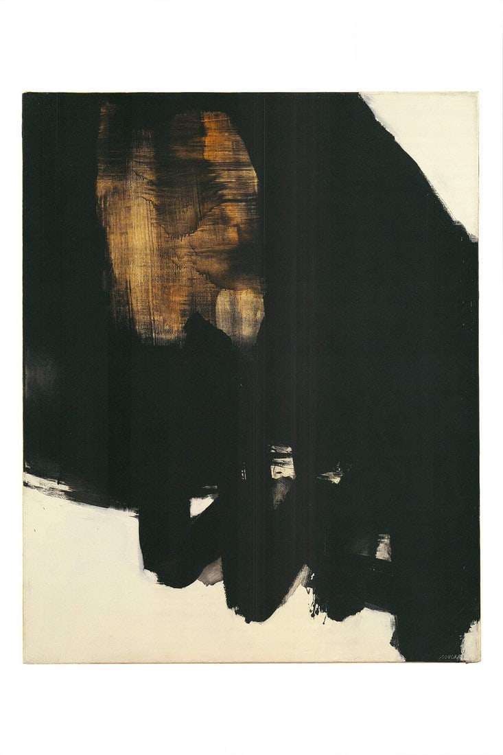 Mod PIERRE SOULAGES Peinture June 1 1964 23.75" x 15.75" Offset Lithograph 2023: Mod PIERRE SOULAGES Peinture June 1 1964 23.75" x 15.75" Offset Lithograph 2023 Experience the vibrant energy of Pierre Soulages' 2023 offset lithograph, "Peinture, June 1 1964", a stunning abstract