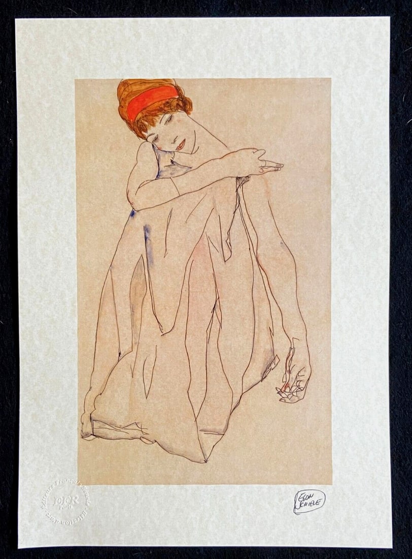 Numbered Egon Schiele Lithograph Op - 2