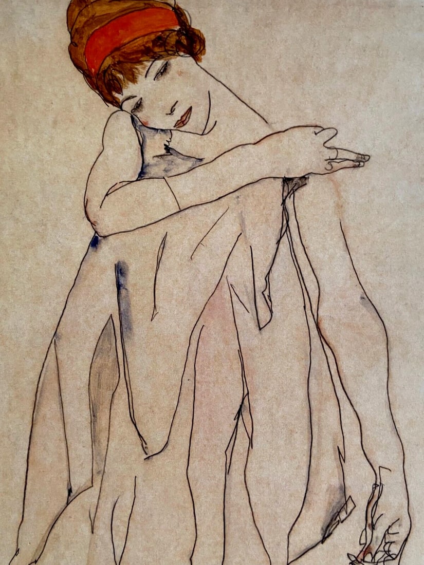 Numbered Egon Schiele Lithograph Op - 4