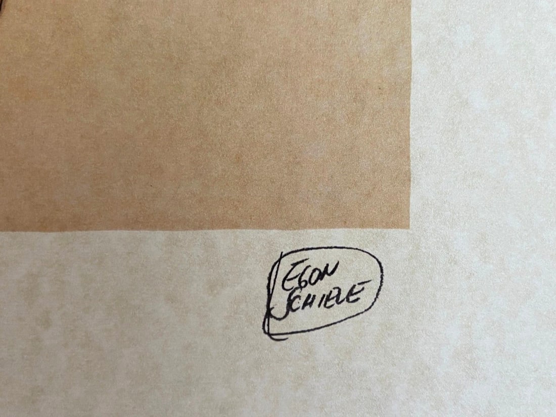 Numbered Egon Schiele Lithograph Op - 6