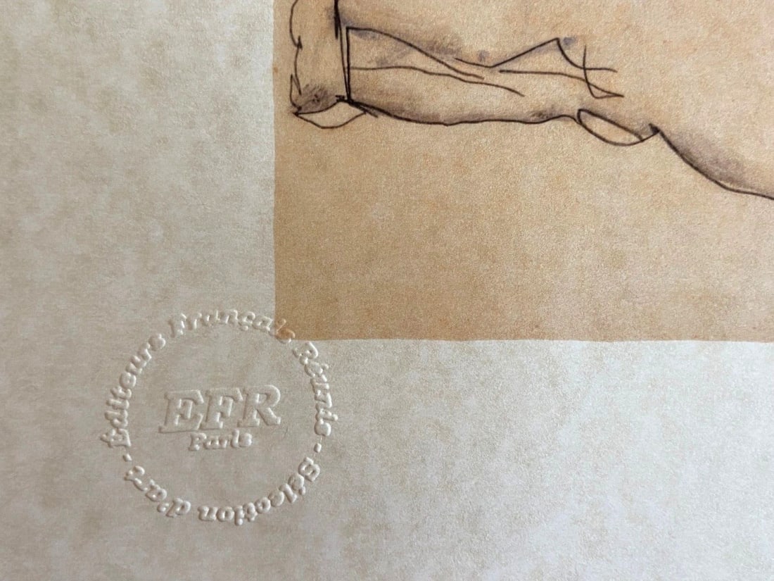 Numbered Egon Schiele Lithograph Op - 7