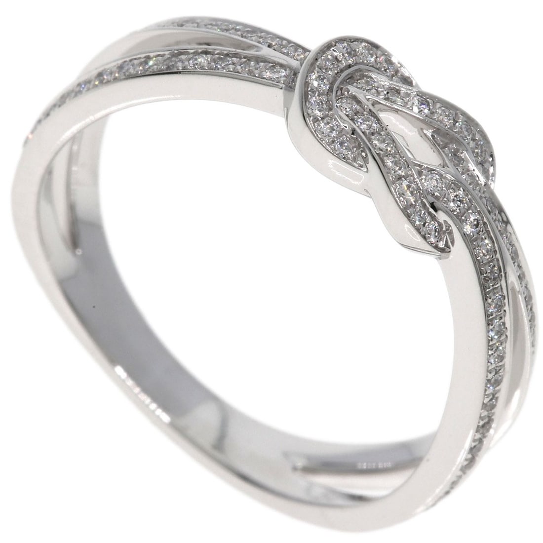 K18 White Gold Small Diamond Ring - Fred Chance Infini #50: K18 White Gold Small Diamond Ring - Fred Chance Infini #50 Elevate your style with the K18 White Gold Small Diamond Ring, expertly crafted by Fred Chance Infini #50. This exquisite ring boasts a