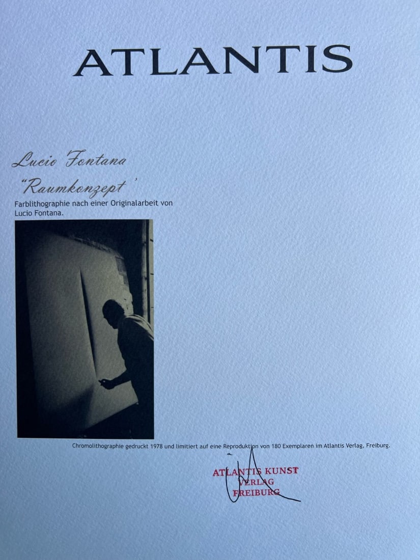 Fontana Lithograph 1978 - 7