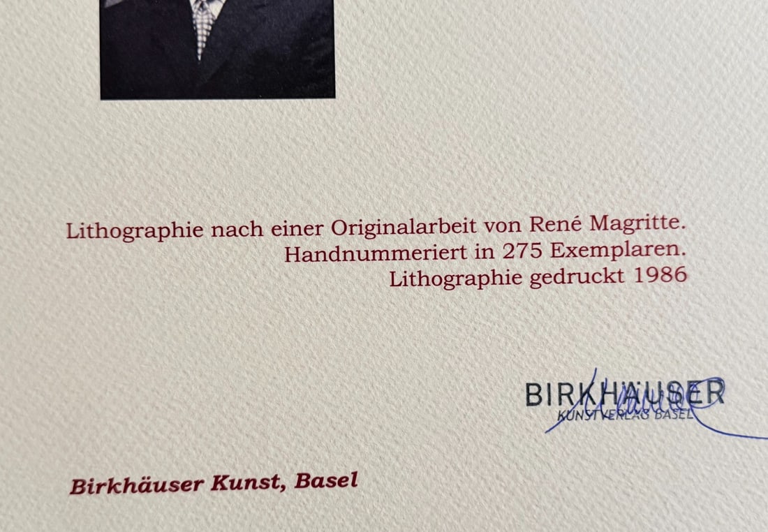 Ren Magritte Lithograph # - 10