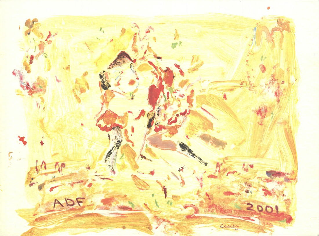 Afric CECILY BROWN American Dance Festival 20.5" x 27.75" Offset Lithograph 2001 (1 of 4)