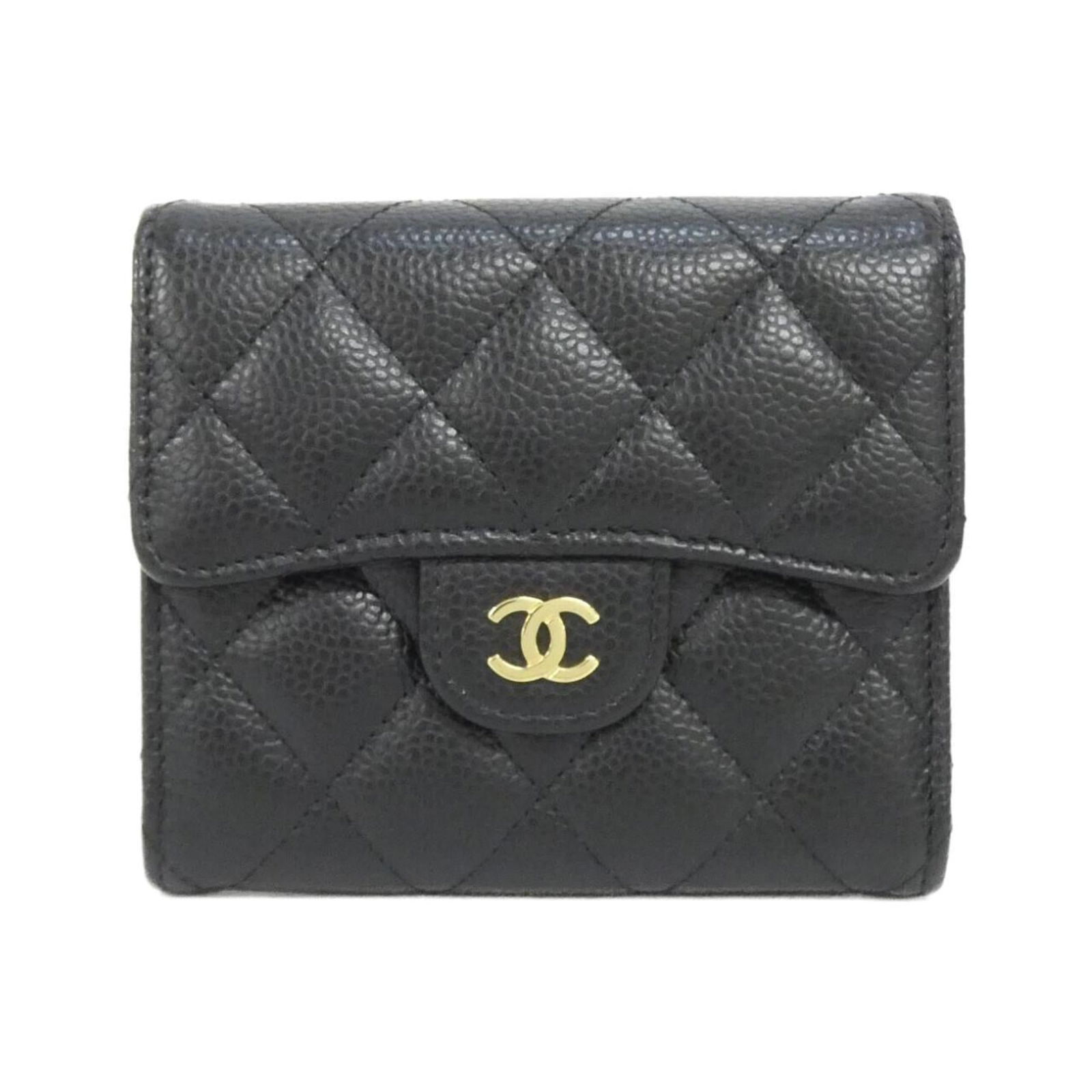 Chanel Tri-Fold Grained Calfskin Wallet (1 of 5)