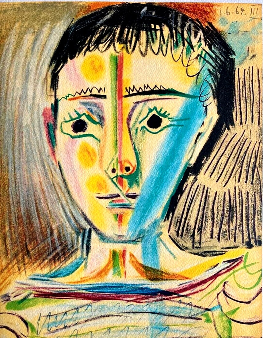 A Pablo Picasso Lithograph 'Boy' Numbered - 3