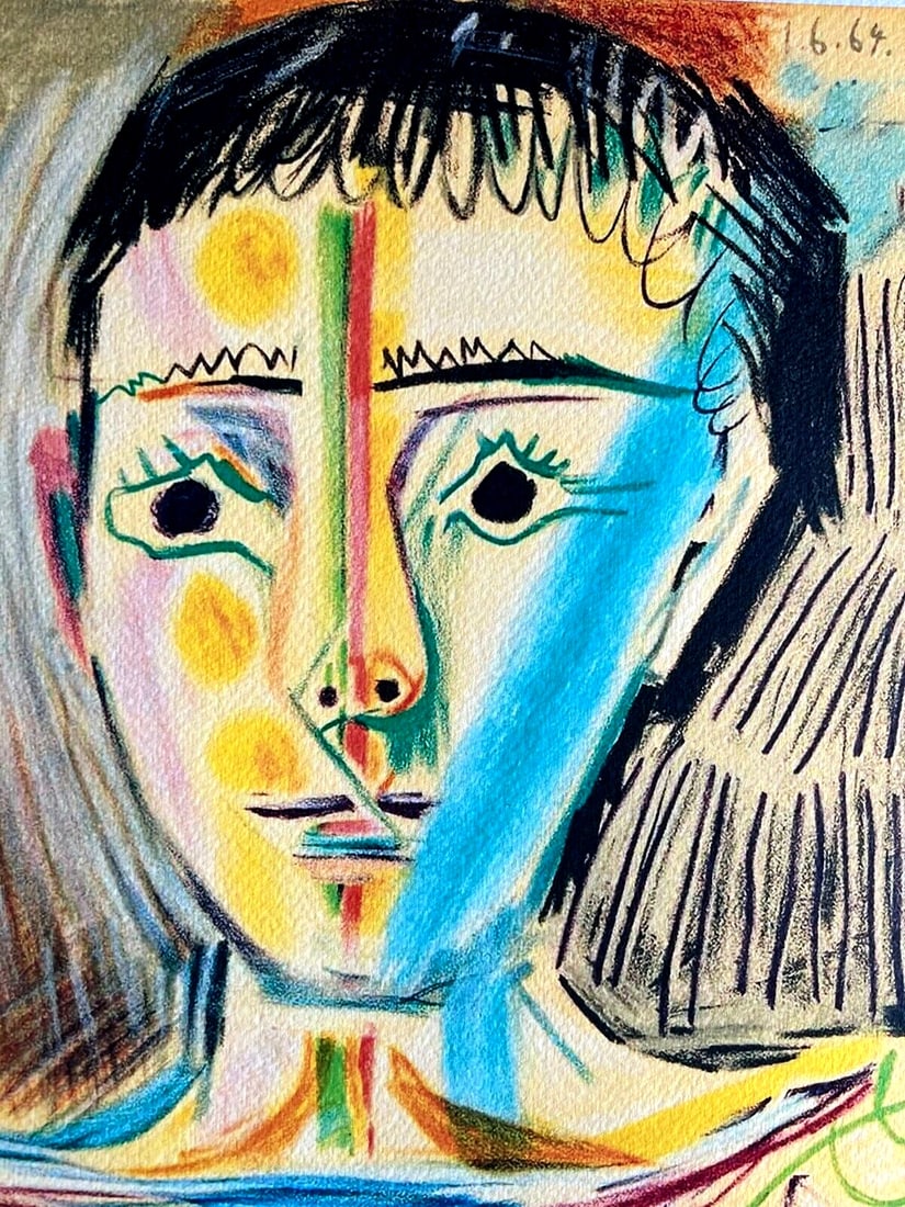 A Pablo Picasso Lithograph 'Boy' Numbered - 4