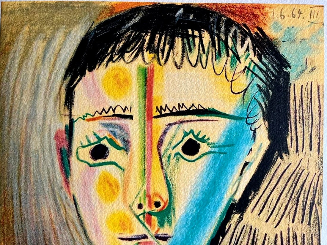 A Pablo Picasso Lithograph 'Boy' Numbered - 6
