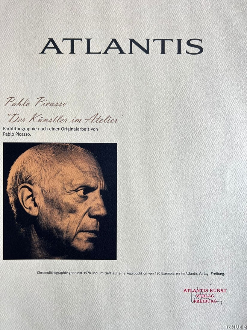 A Pablo Picasso Lithograph 'Boy' Numbered - 9