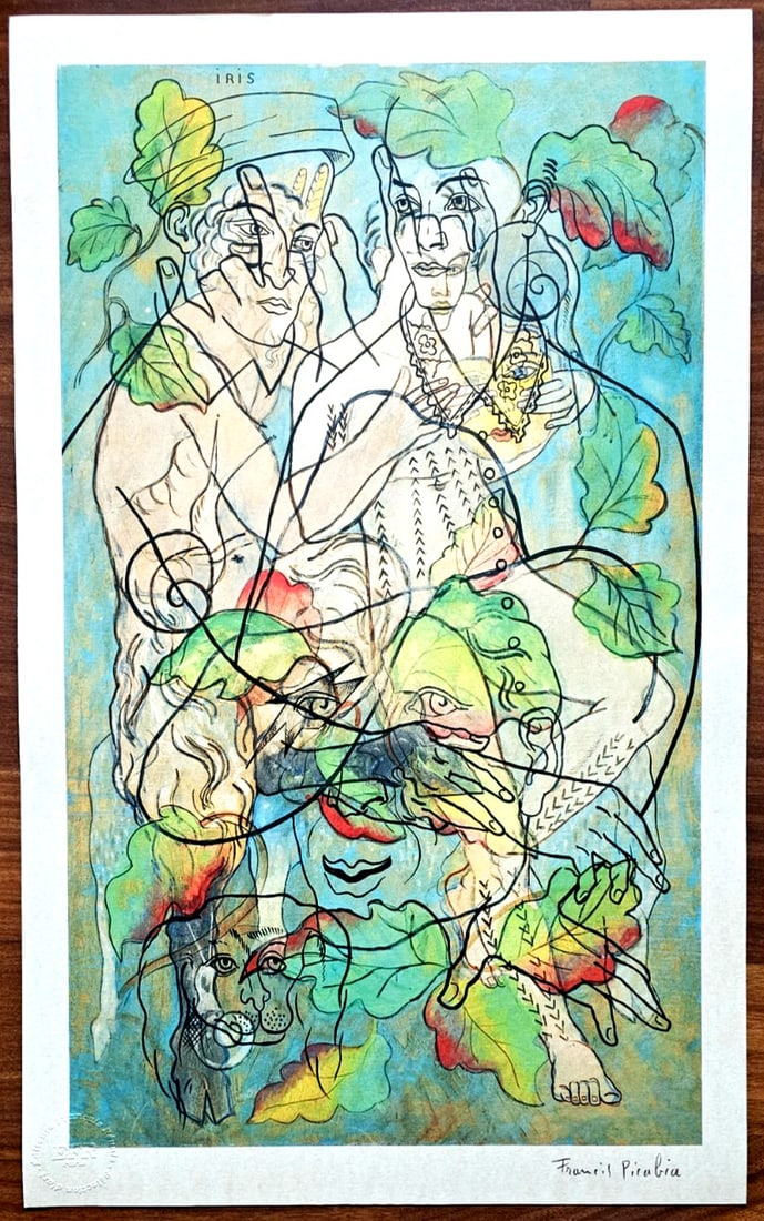 Stamped - Francis Picabia Lithograph Numbered: Stamped - Francis Picabia Lithograph Numbered A rare opportunity to own a piece of modern art history, this 1979 lithograph by Francis Picabia is one of only 175 hand-numbered copies, making it a