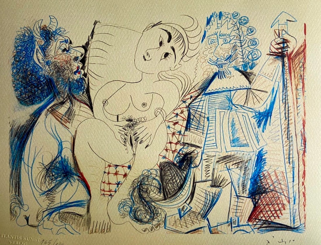 Limited Pablo Picasso Lithograph Numbered - 2