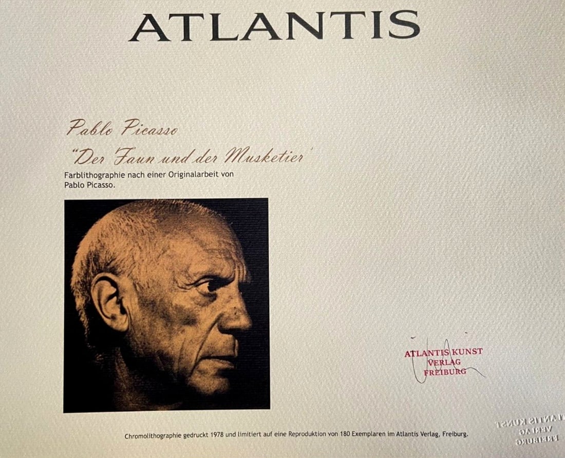 Limited Pablo Picasso Lithograph Numbered - 7