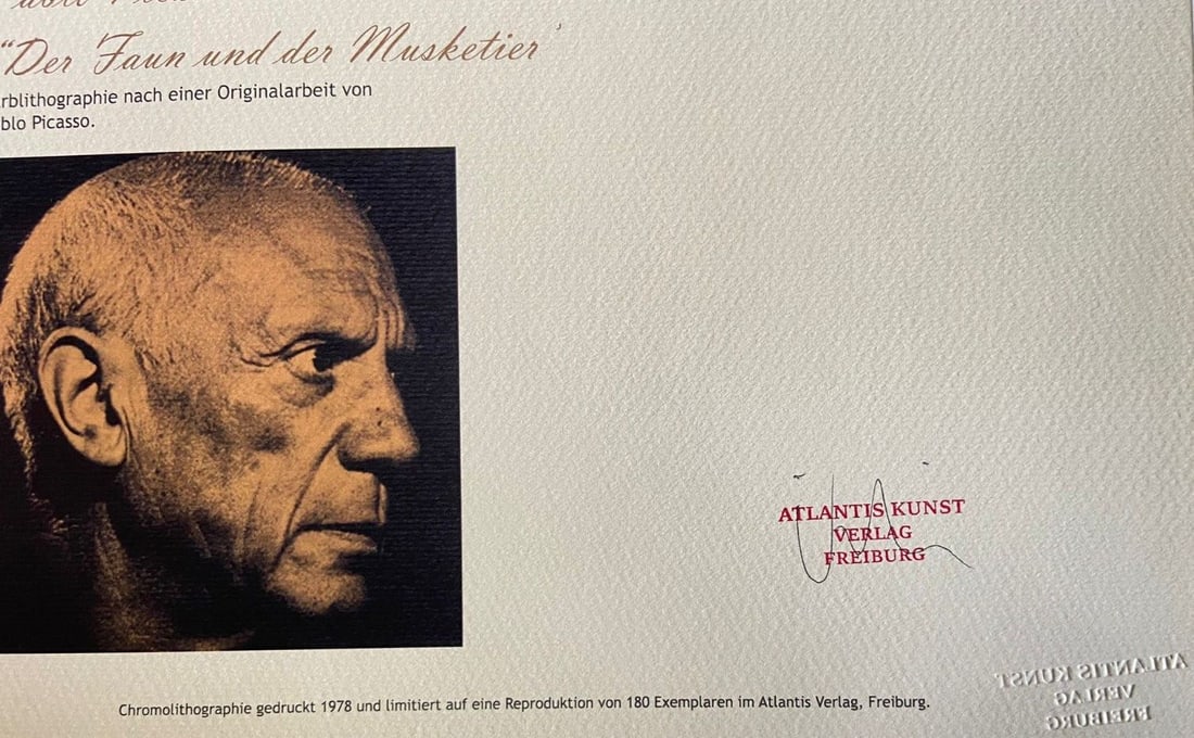 Limited Pablo Picasso Lithograph Numbered - 9