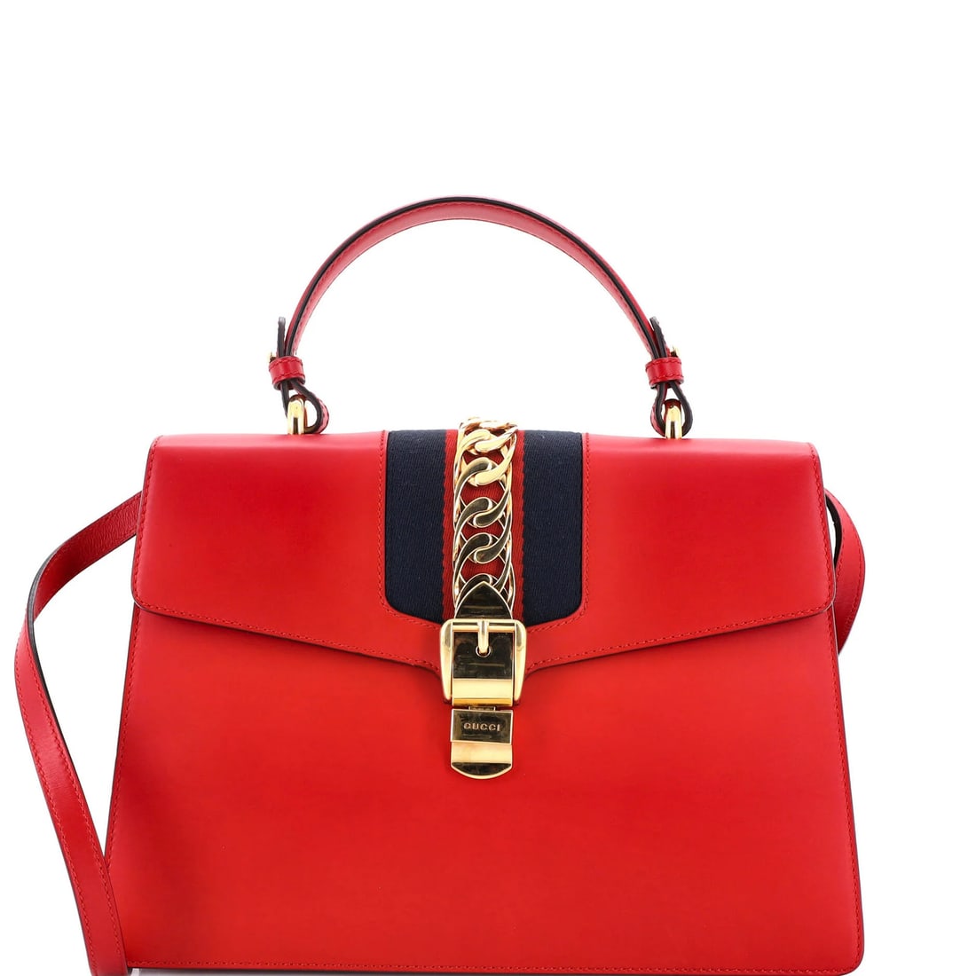 Gucci Sylvie Medium Top Handle Leather Bag (1 of 7)