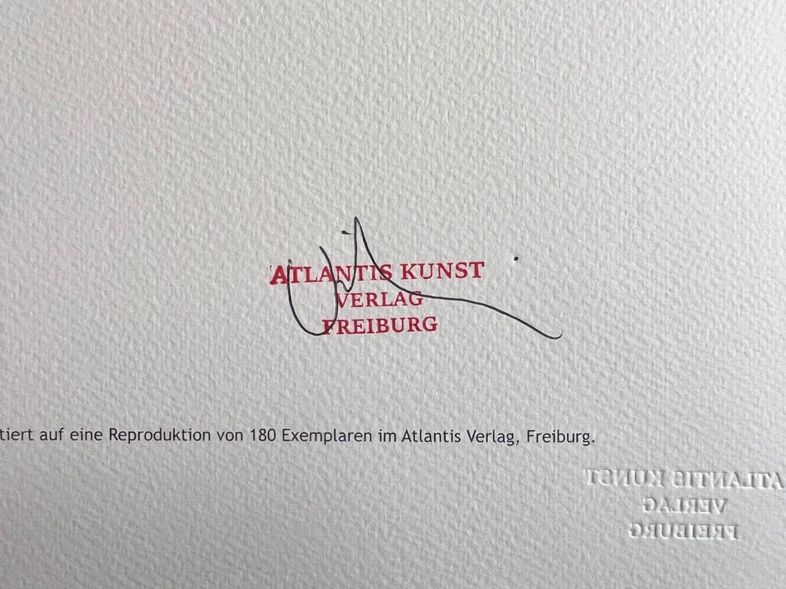 Stamp Dan Flavin Lithograph Op Numbered - 10