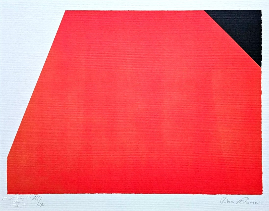 Stamp Dan Flavin Lithograph Op Numbered - 2