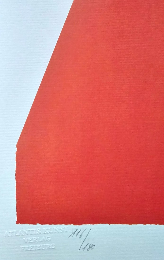 Stamp Dan Flavin Lithograph Op Numbered - 5