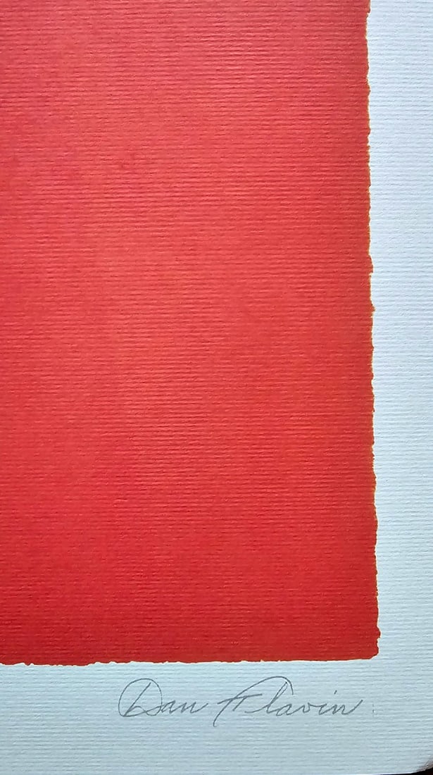 Stamp Dan Flavin Lithograph Op Numbered - 6