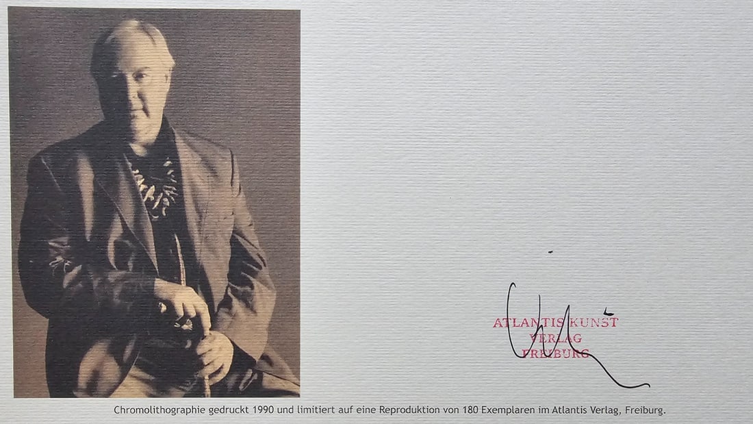 Stamp Dan Flavin Lithograph Op Numbered - 9