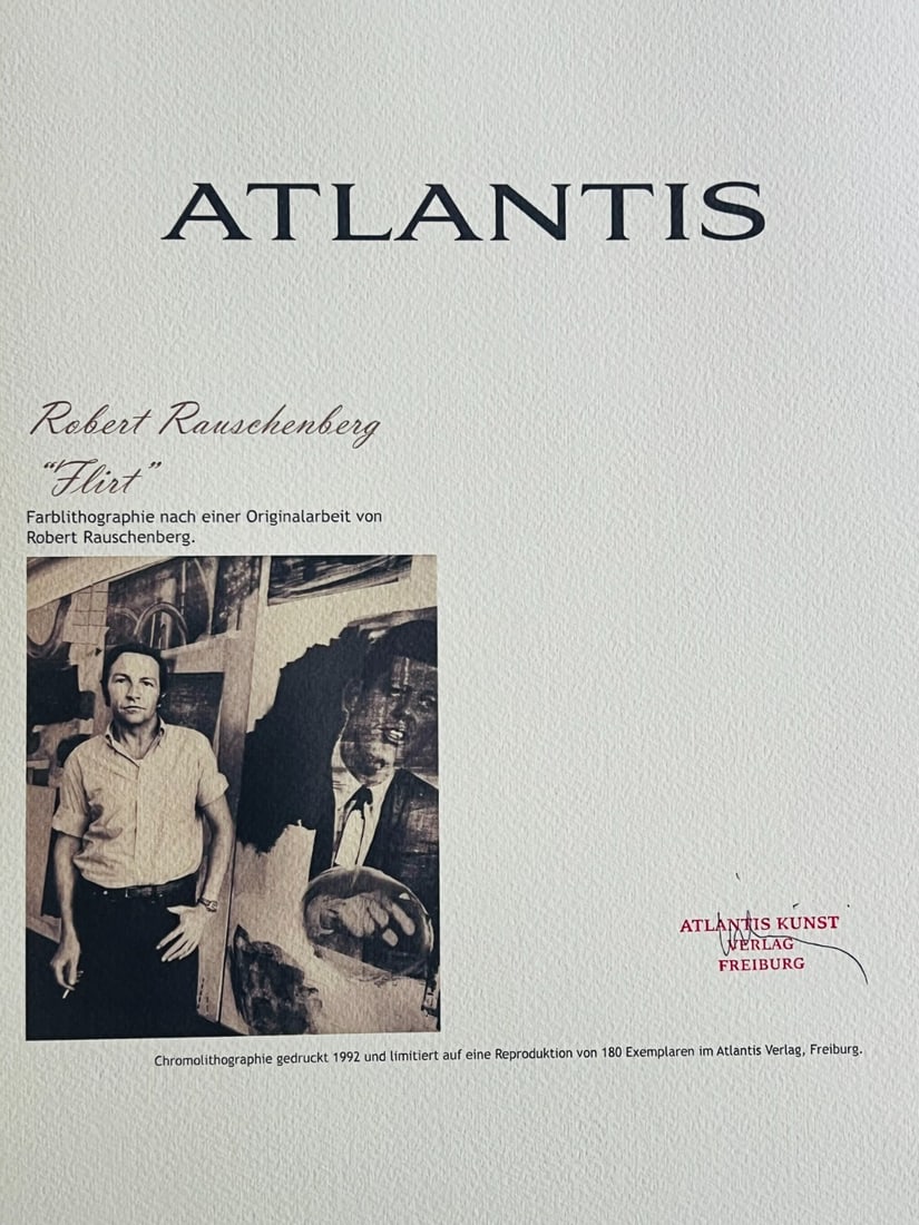 Numbered Robert Rauschenberg Lithograph Op - 9