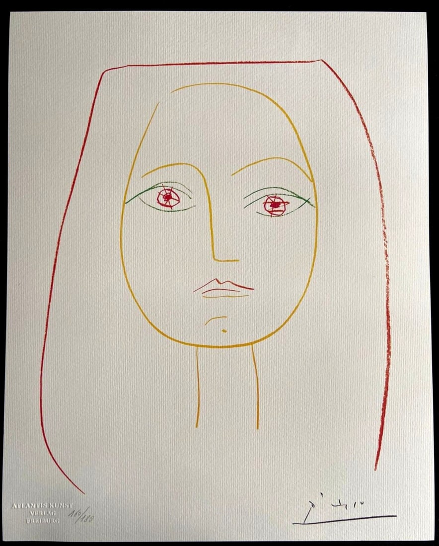 Numbered Pablo Picasso Lithograph: Numbered Pablo Picasso Lithograph A rare opportunity to own a piece of art history, this numbered Pablo Picasso lithograph is a stunning example of the artist's unique style. Printed in 1978 by