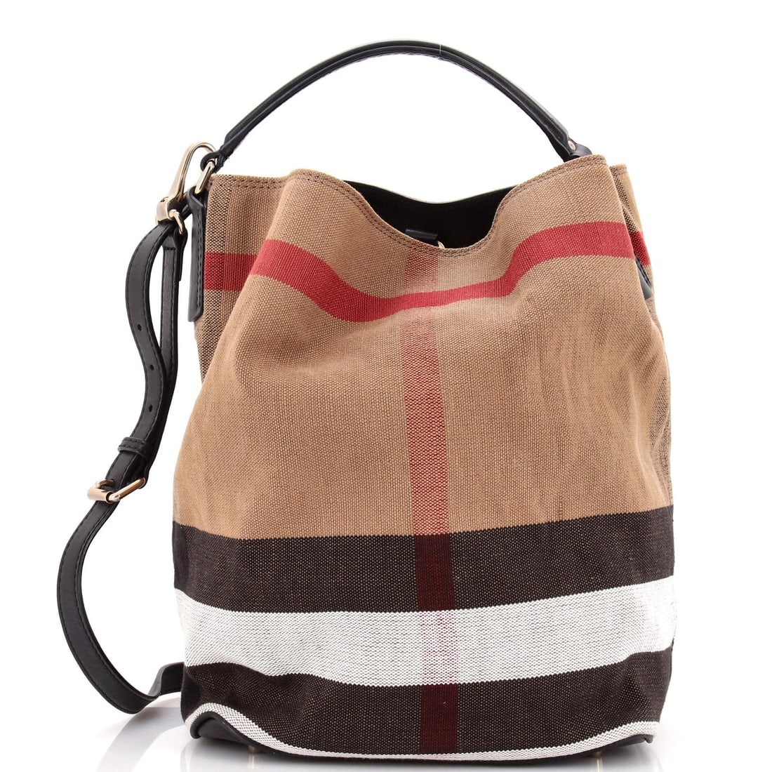 Burberry Ashby Medium Canvas House Check Bag (1 of 6)