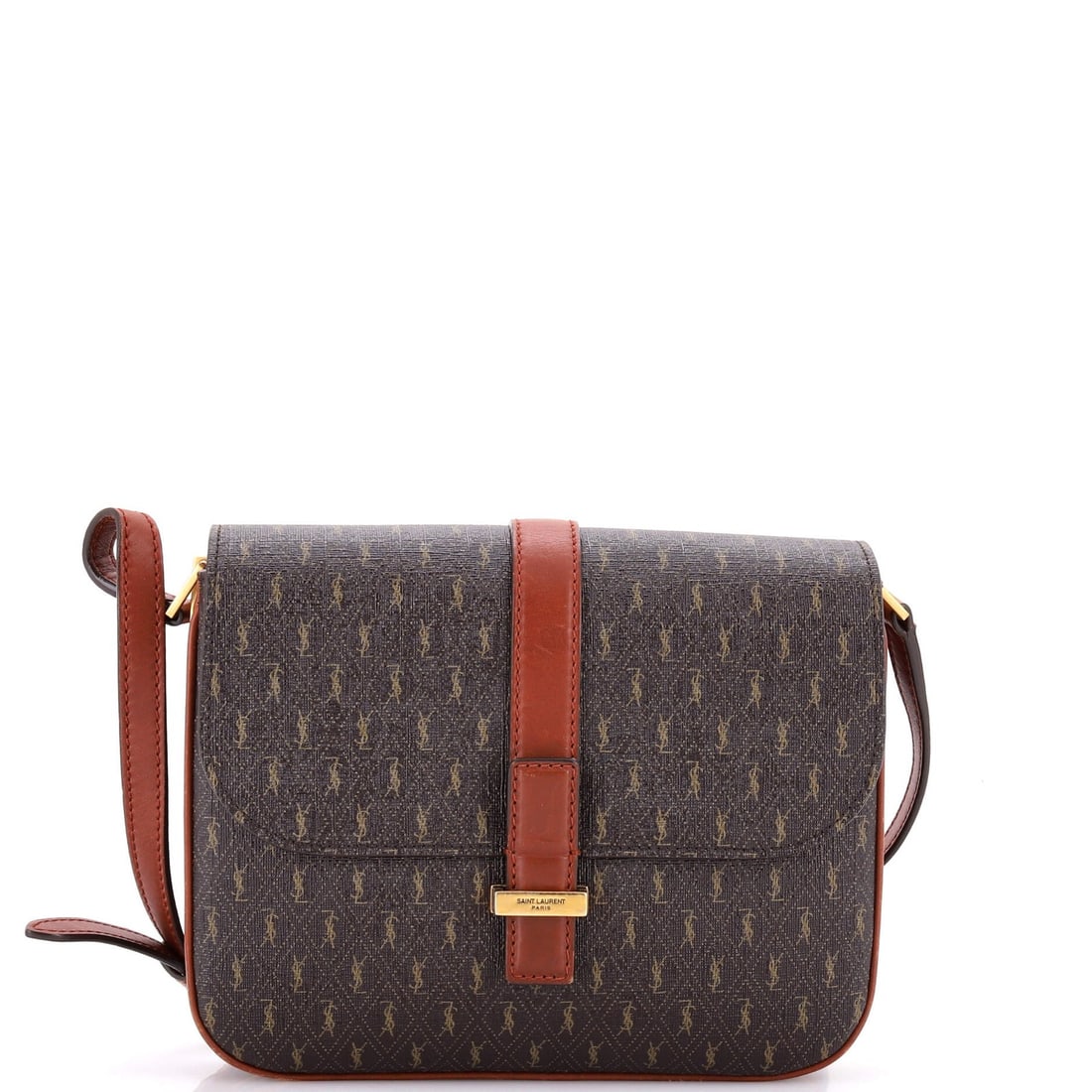 Saint Laurent Le Monogramme Shoulder Bag in All Over Coated Canvas: Saint Laurent Le Monogramme Shoulder Bag in All Over Coated Canvas The Saint Laurent Le Monogramme Shoulder Bag is a timeless classic, boasting the iconic all-over monogram pattern on its coated