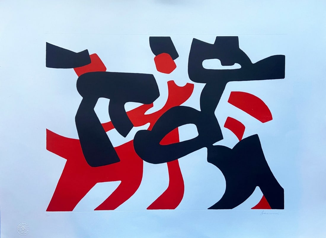 published Carla Accardi etching aquatint numbered: published Carla Accardi etching aquatint numbered A rare and highly sought-after etching by Carla Accardi, this 2000 aquatint print showcases the artist's unique style with its subtle nuances and