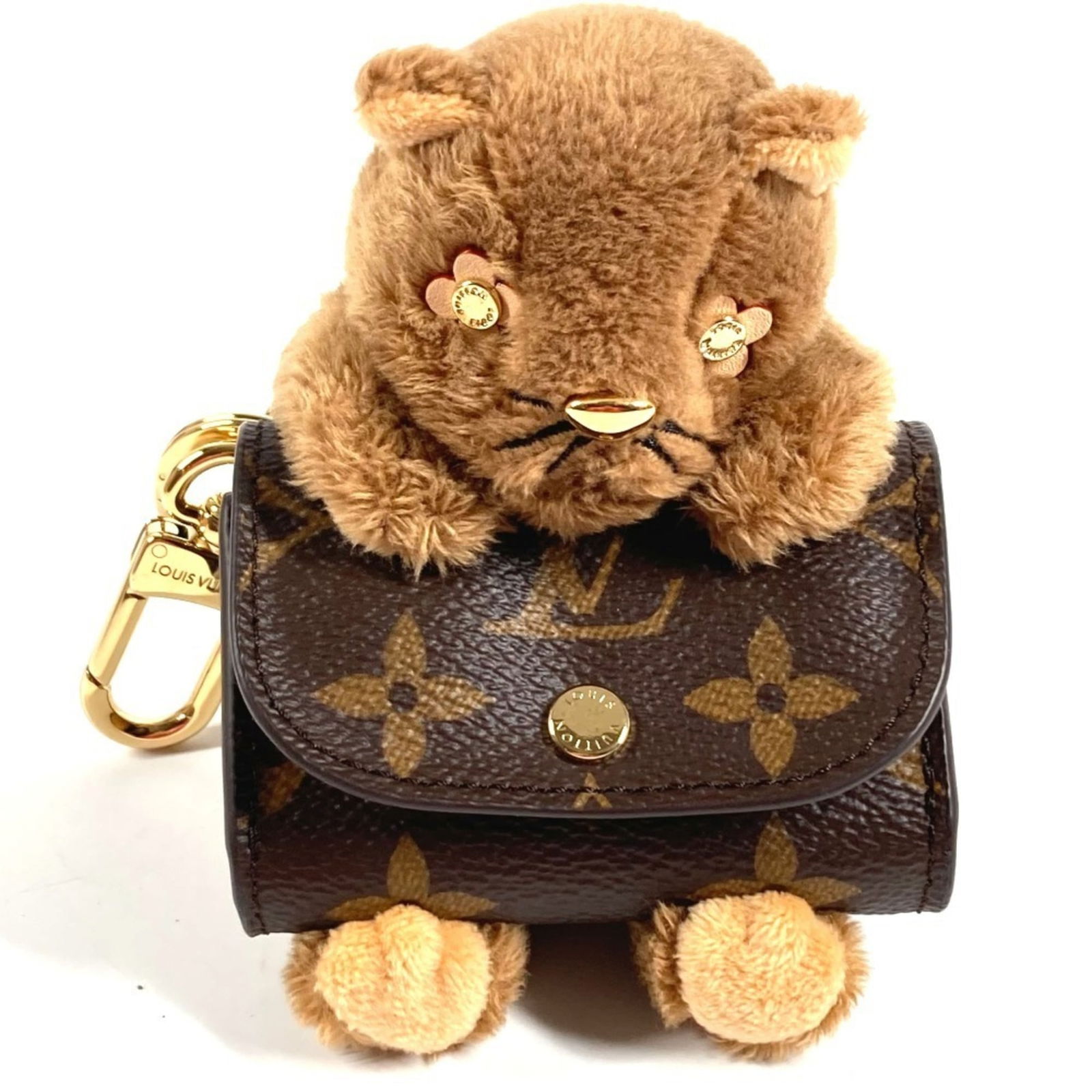 Louis Vuitton Monogram Fur Keyring