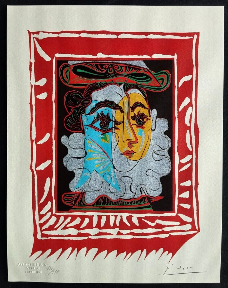 Numbered Pablo Picasso Lithograph/ Stamp/ - 2