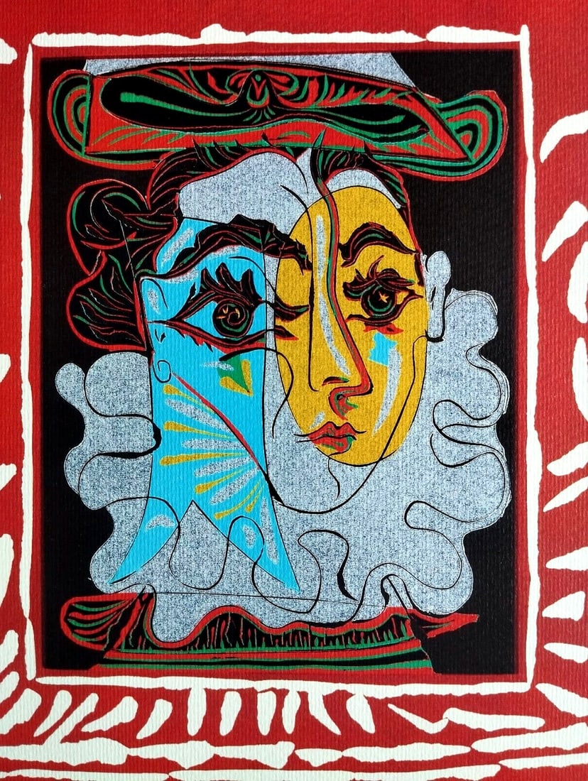 Numbered Pablo Picasso Lithograph/ Stamp/ - 3