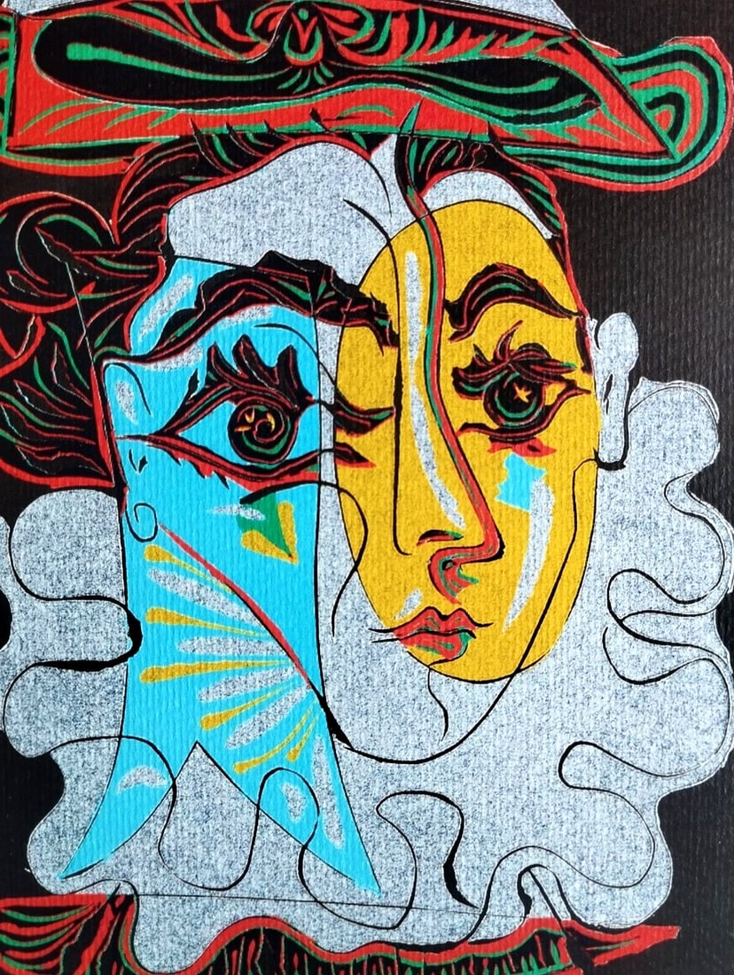 Numbered Pablo Picasso Lithograph/ Stamp/ - 4