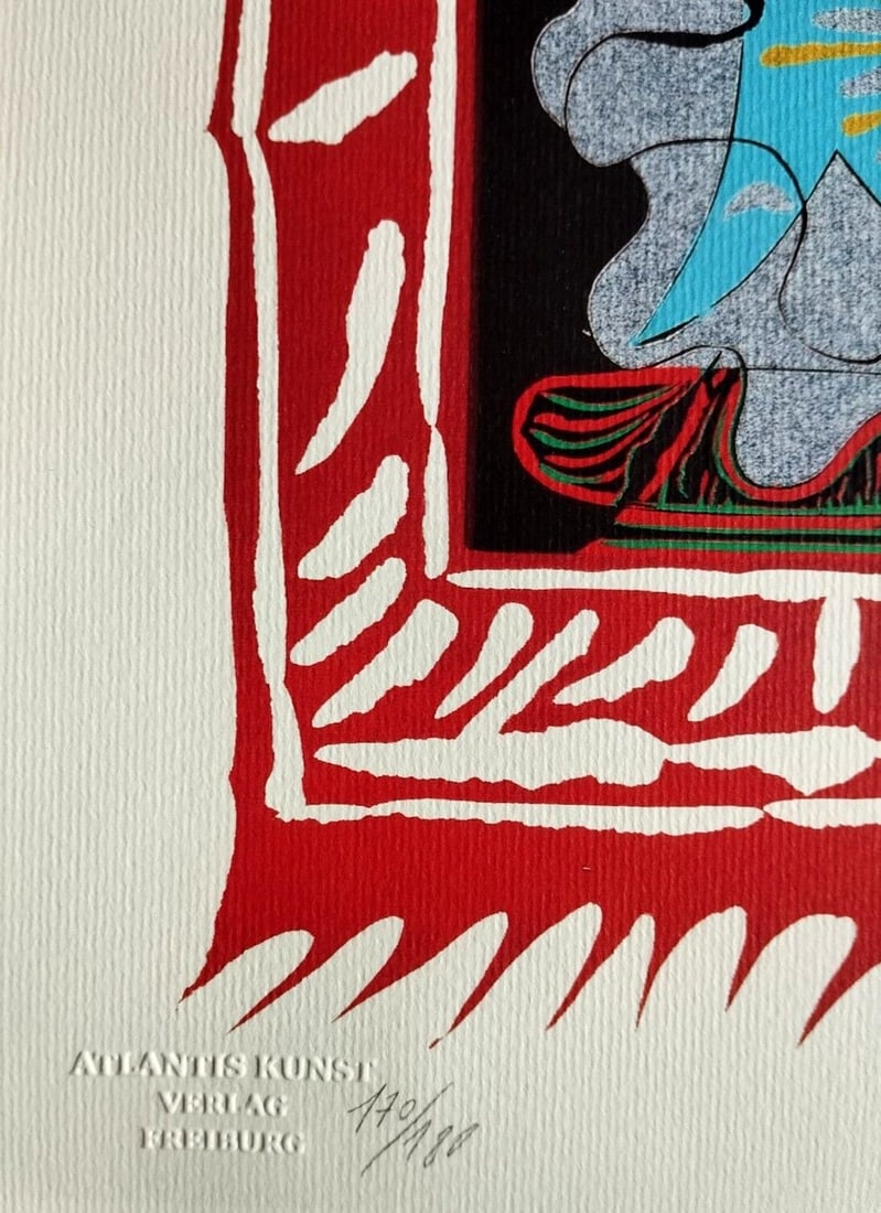 Numbered Pablo Picasso Lithograph/ Stamp/ - 7