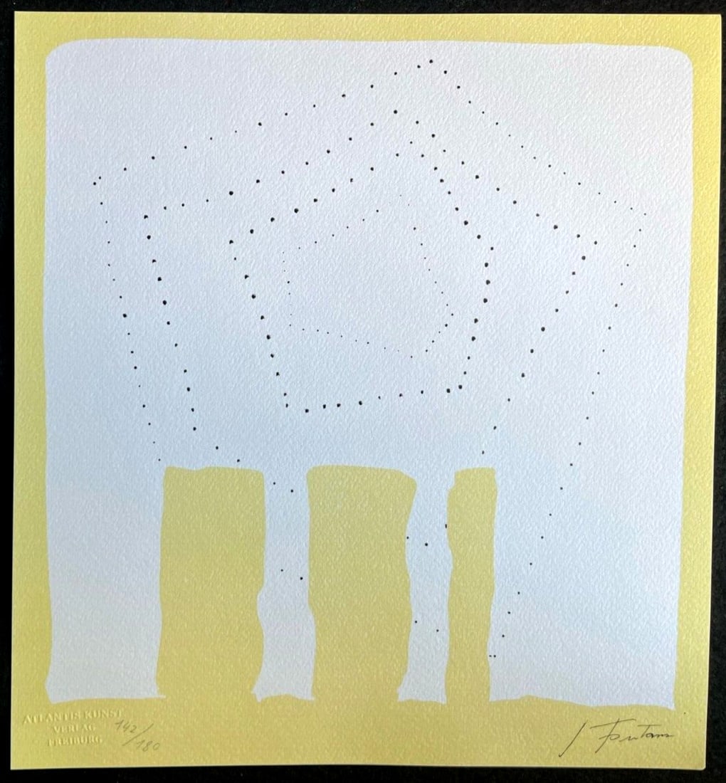 Fontana Lithograph 1978 Numbered - 3