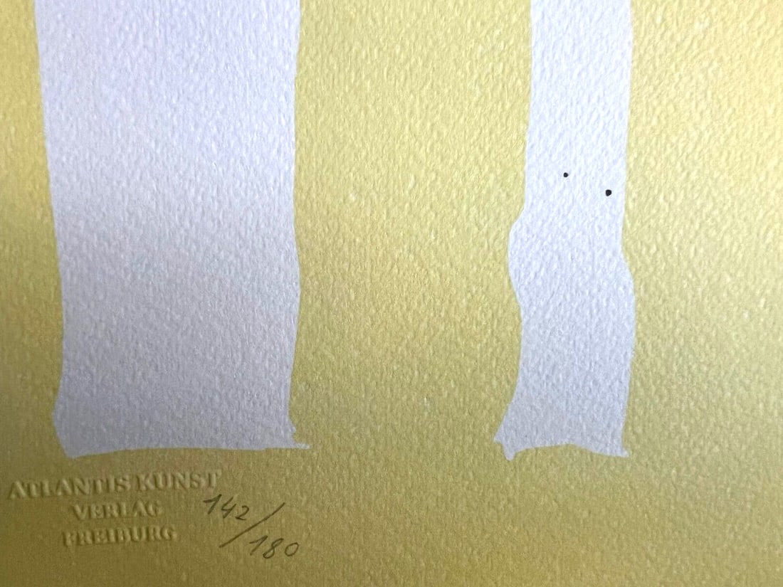 Fontana Lithograph 1978 Numbered - 5