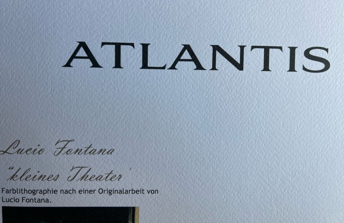 Fontana Lithograph 1978 Numbered - 7