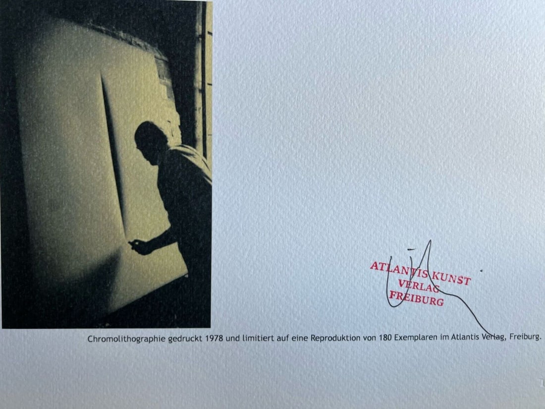 Fontana Lithograph 1978 Numbered - 8